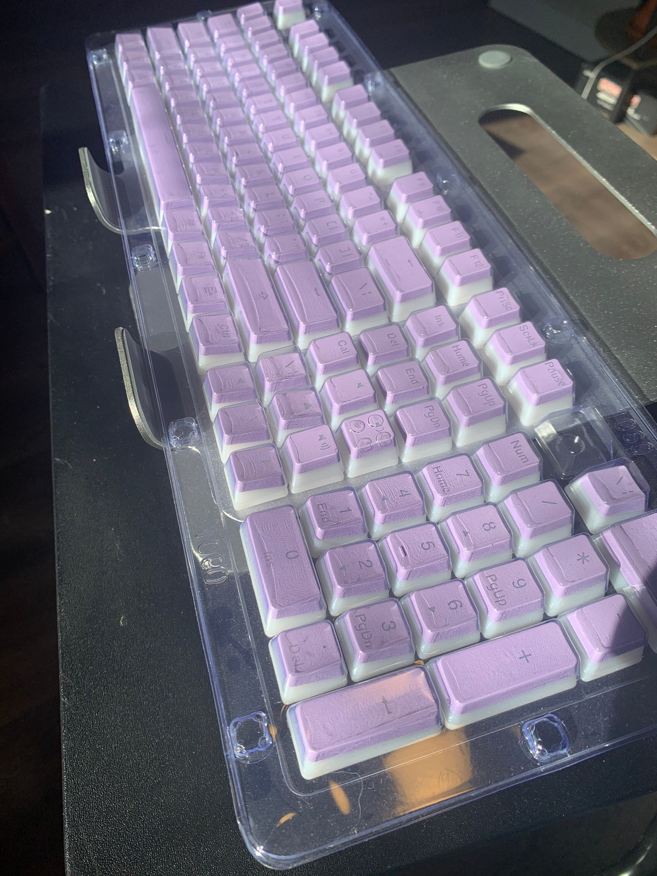 Pudding Keyboard Caps Top Printed 104 Keycaps Set for Etsy.de
