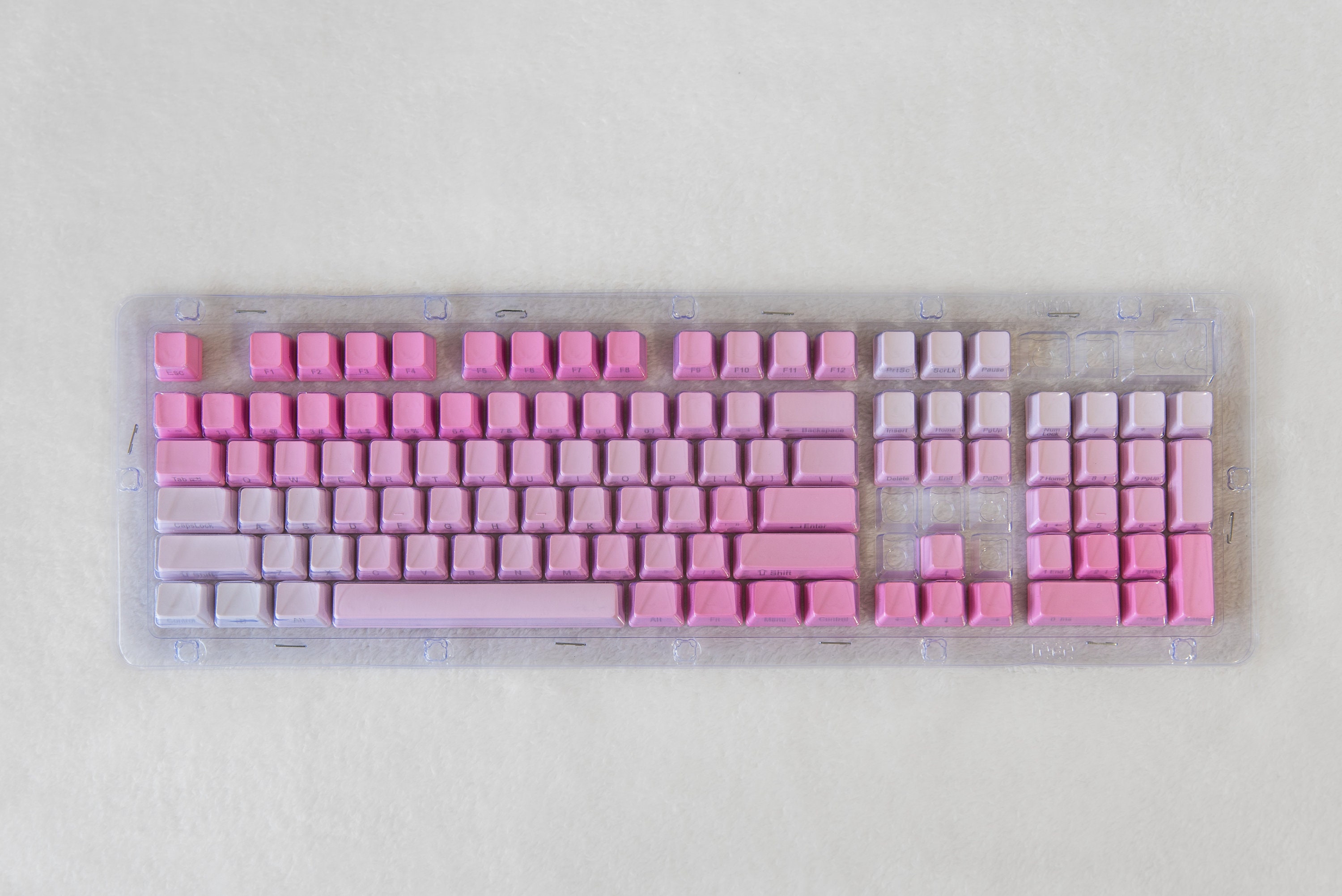 Blue Pastel Gradient Keyboard Caps Side Printed 104 Keycaps Etsy.de