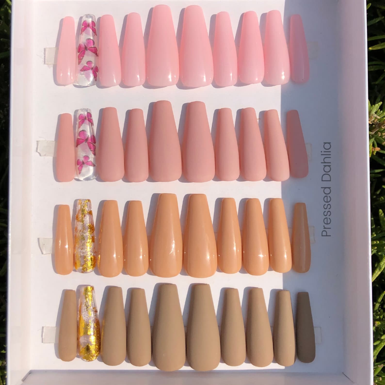 Bundle Press on Nails Box Nails Pink Nails Box Nails Nail - Etsy