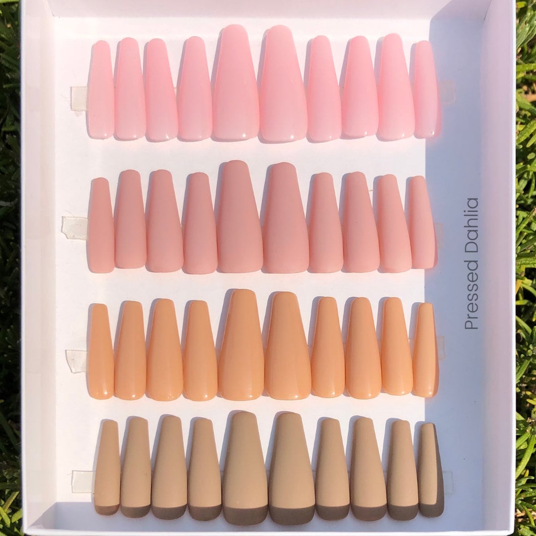 Bundle Press on Nails Box Nails Pink Nails Box Nails Nail - Etsy