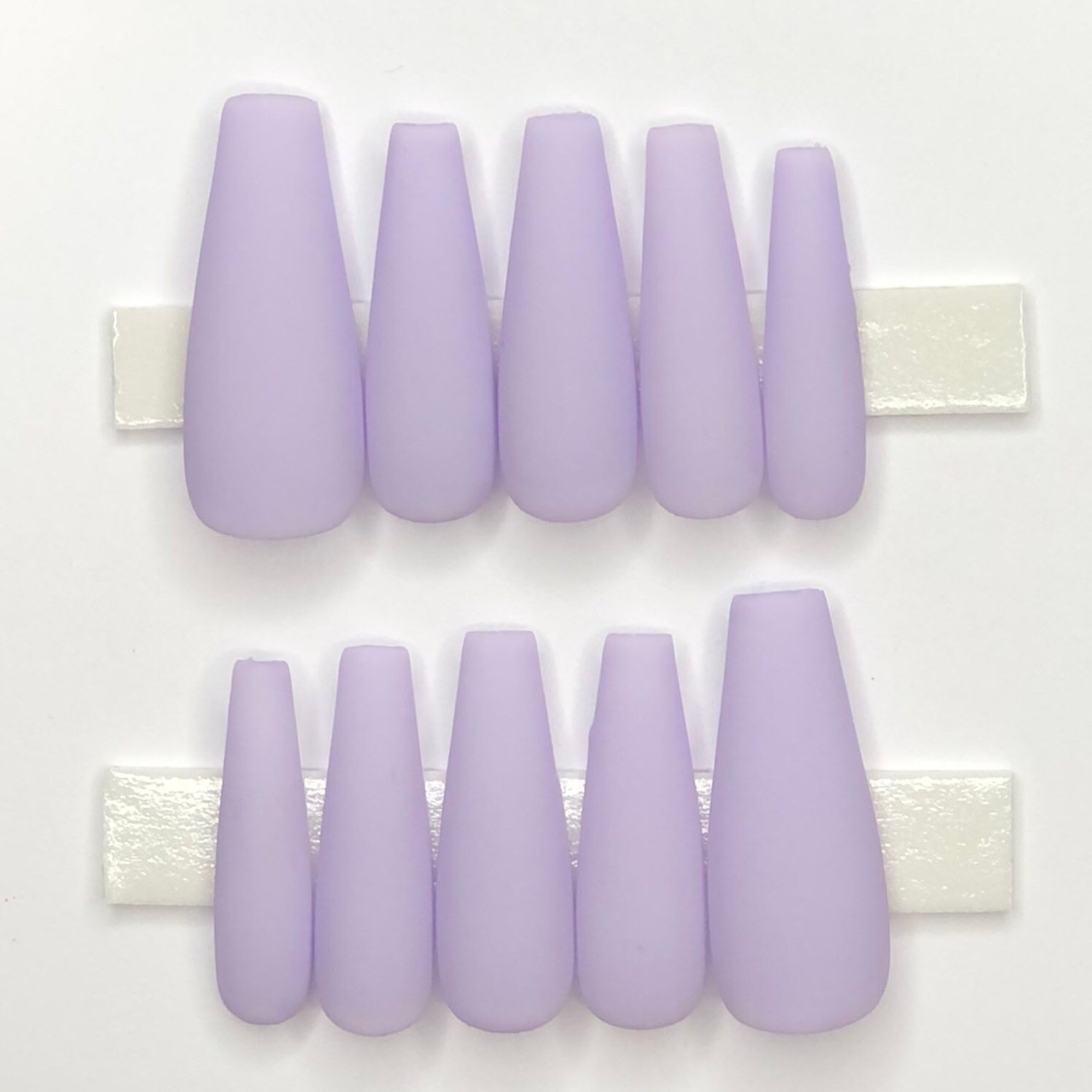 Light Purple Press on Nails Pastel Purple Nails Valentines | Etsy