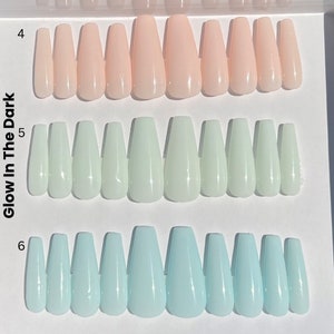 Glow in the dark nails,Summer nails,rave nails,festival nails,glow in the dark press on nails,white pink nail,blueberry milk nails,blue nail