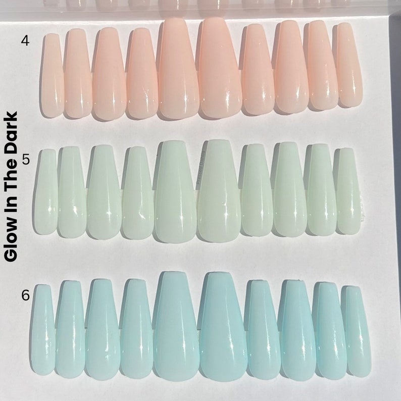 Glow in the dark nails,Summer nails,rave nails,festival nails,glow in the dark press on nails,white pink nail,blueberry milk nails,blue nail image 1