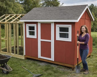 8x10 Chicken Coop Plans with Run: DIY Large Coop (PDF Download)