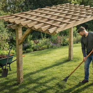2 Post Pergola Plans - PDF Download image 4