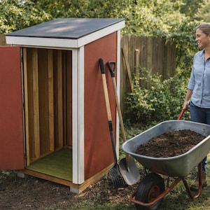 4x4 Lean-To Shed Plans: Compact Garden Tool Storage (Printable PDF)