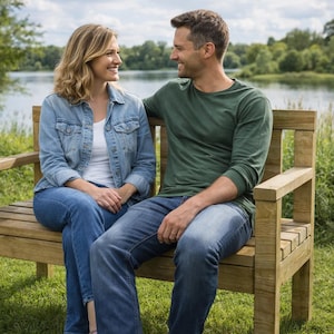 2x4 Simple Garden Bench - Outdoor DIY Furniture - PDF Download