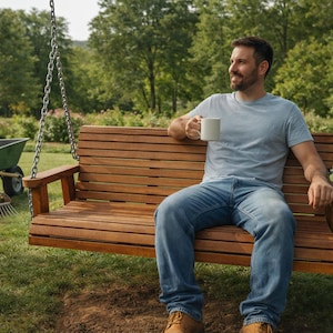 5 ft Porch Swing Bench Plans - PDF Download imagem 2