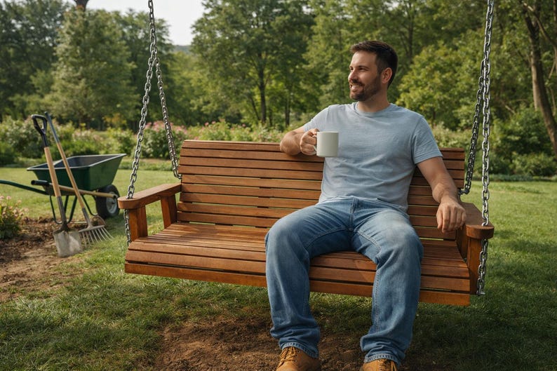 5 ft Porch Swing Bench Plans - PDF Download imagem 2