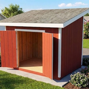 8x12 Lean To Shed Plans - DIY Garden Shed - PDF Download
