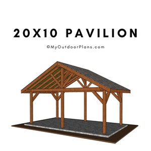 20x10 Gable Pavilion Plans