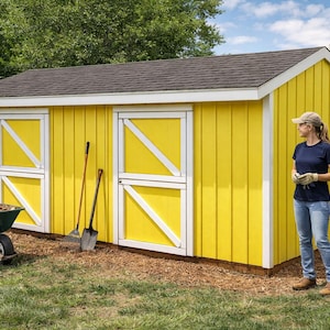 10x20 Two-Stall Horse Barn Plans: DIY Post Frame Stable (PDF Download)