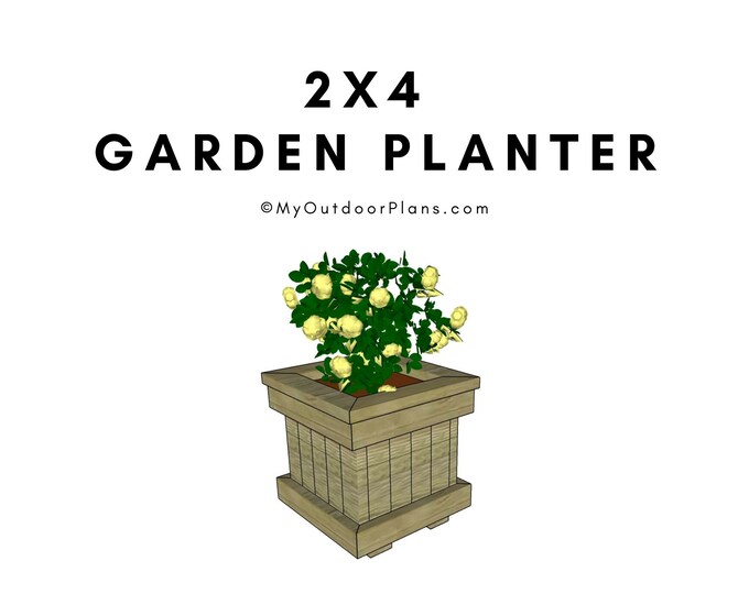 DIY 2x4 Planter Box | PDF Download | Building Plans | 2x4 Outdoor ...