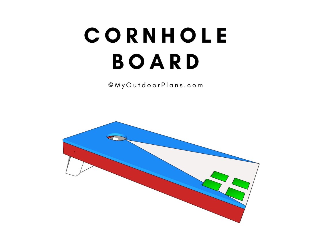 DIY Folding Cornhole Board Plans - Simple Outdoor Game Plans - PDF ...
