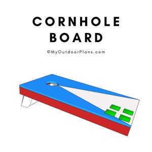 DIY Folding Cornhole Board Plans - Simple Outdoor Game Plans - PDF Download