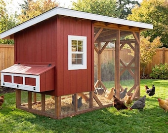 DIY Chicken Coop Plans with Run – 6x12 (PDF Download)