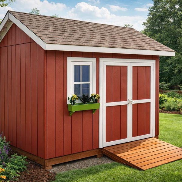 DIY 8x12 Gable Shed Plans - PDF Download