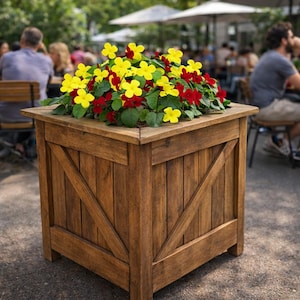 DIY Garden Planter Box with Storage Plans - PDF Download