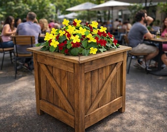 DIY Garden Planter Box with Storage Plans - PDF Download
