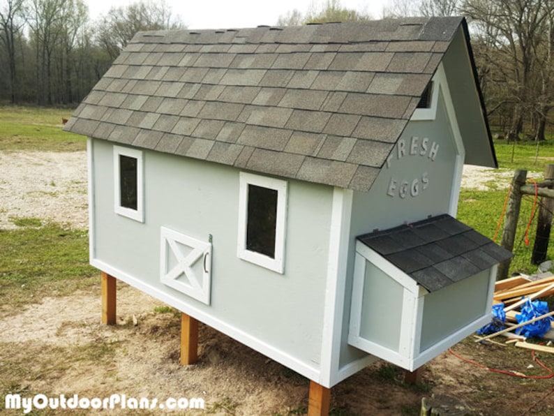  4x8 Chicken Coop with Run Plans Etsy