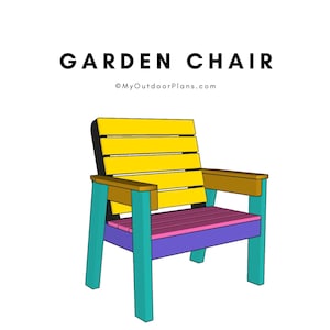 DIY Wooden Garden Chair Plans – Patio Furniture (PDF Download) image 2
