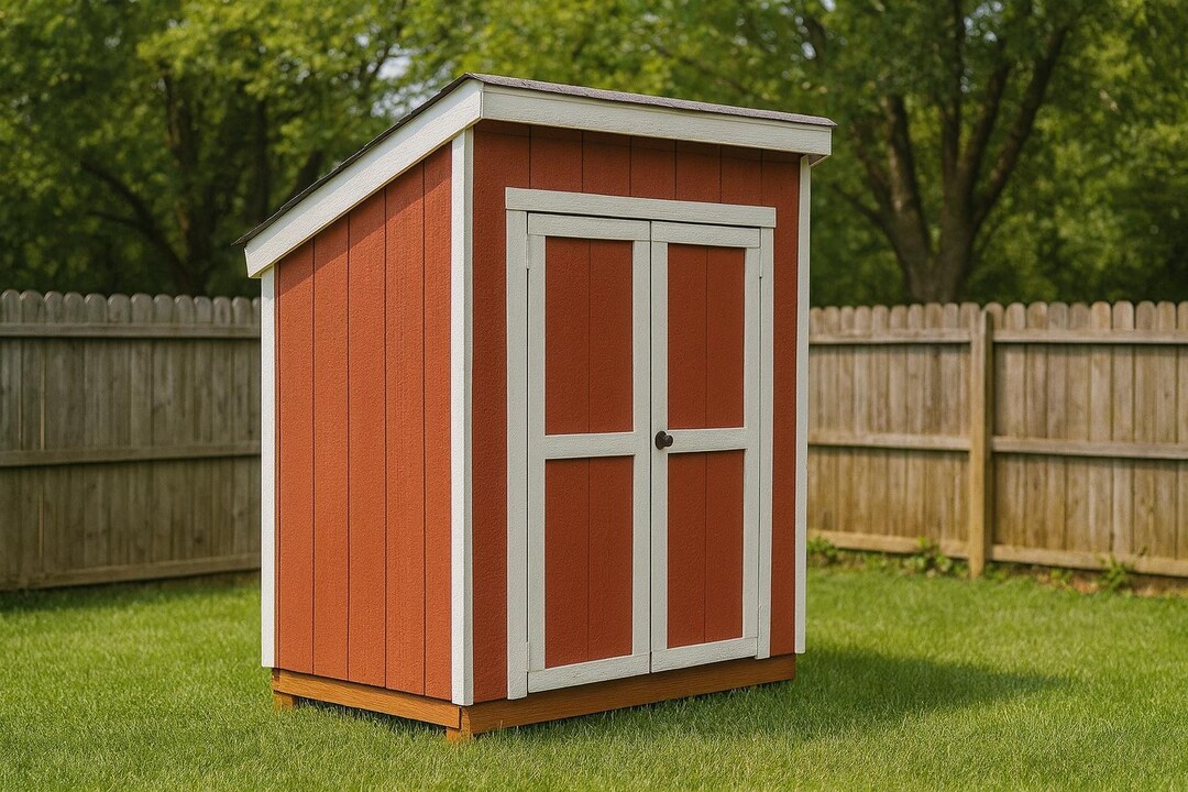 5x7 Lean To Shed Plans Diy Storage Guide Pdf Download Etsy 