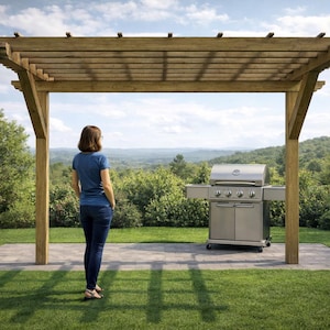 2 Post Pergola Plans - PDF Download