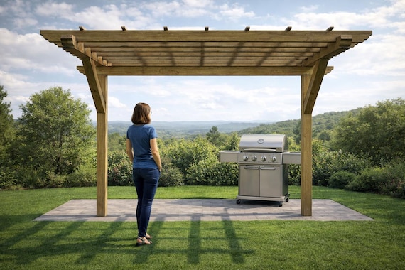 2 Post Pergola Plans - PDF Download