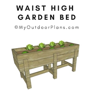 Waist High Garden Bed Plans - PDF Download