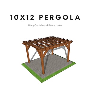 10x12 Pergola Plans - PDF Download