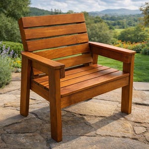 DIY Wooden Garden Chair Plans – Patio Furniture (PDF Download) image 1