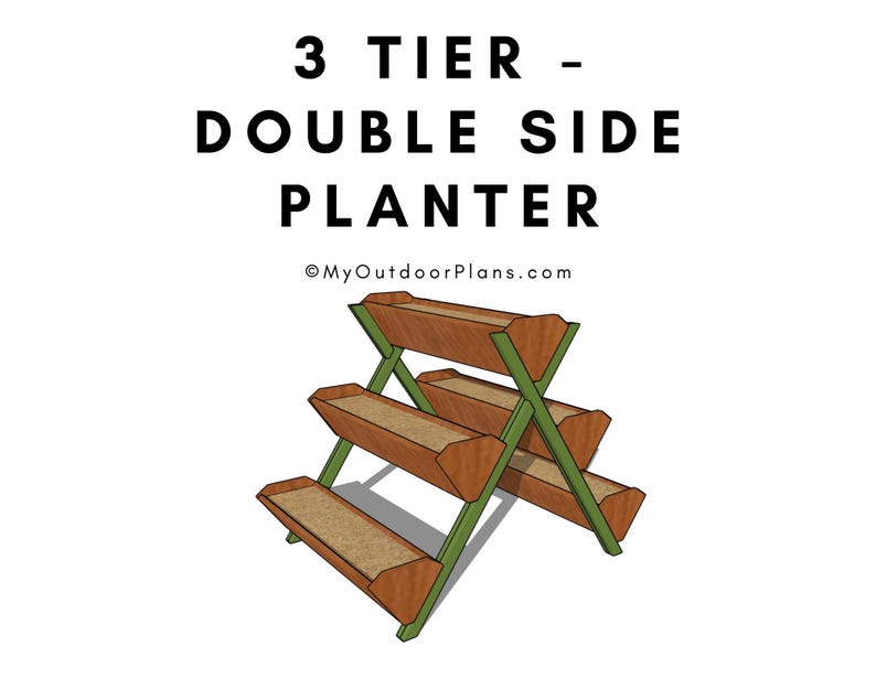 3 Tier Vertical Garden Planter Plans DIY Herb Stand PDF Download Etsy 3-tier-vertical-garden-planter-plans-diy-herb-stand-pdf-download-etsy