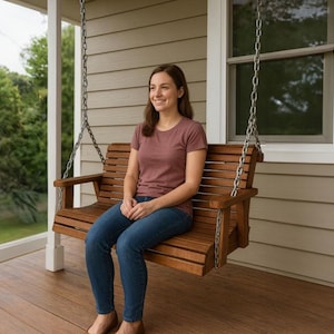 5 ft Porch Swing Bench Plans - PDF Download imagem 1