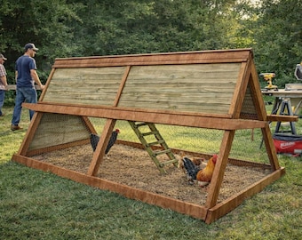 DIY Simple A-frame Chicken Coop Plans - PDF Download