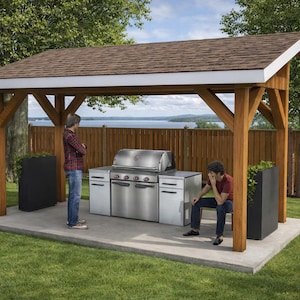 DIY 6x16 Lean to Pavilion Plans - PDF Download