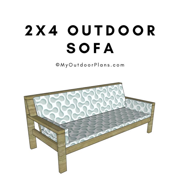 Plans de canapé d'extérieur en bois 2x4