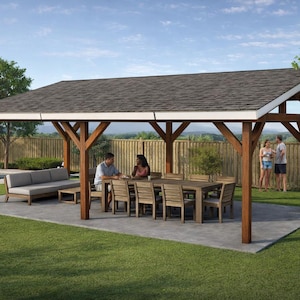 DIY 14x30 Lean to Pavilion Plans - PDF Download