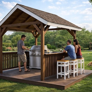 8x8 Grill Gazebo Plans - PDF Download