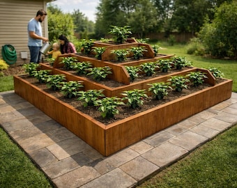 Strawberry Pyramid Tower Planter Plans - PDF Download