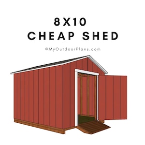 8x10 Cheap Shed Plans