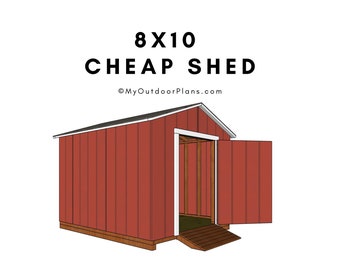 8x10 Cheap Shed Plans