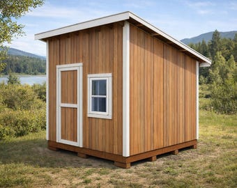 DIY 10x10 Lean to Shed Plans - PDF Download