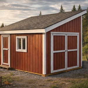 12x16 Lean To Shed Plans: DIY Backyard Storage (PDF Download)