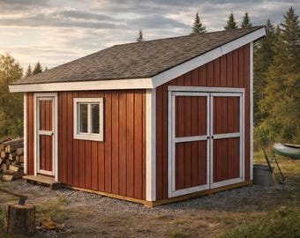 12x16 Lean To Shed Plans: DIY Backyard Storage (PDF Download)