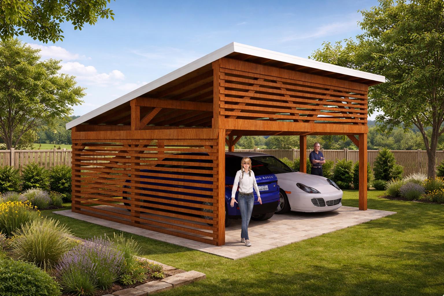 DIY Modern 18x20 Lean to Pavilion Plans - PDF Download - Etsy