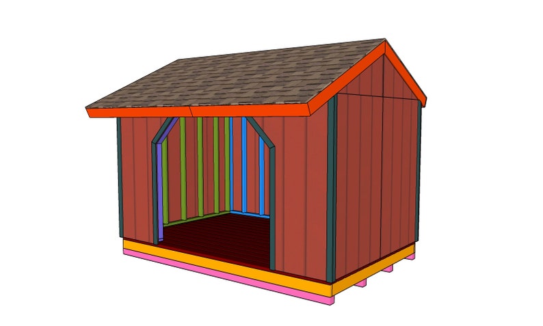 4 cord 8x12 firewood storage shed plans etsy