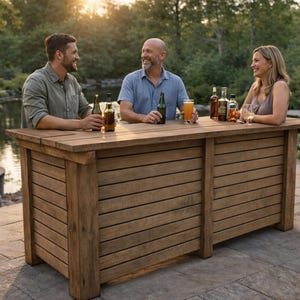 DIY Outdoor Bar Plans - Wooden Barn Plans - PDF Download