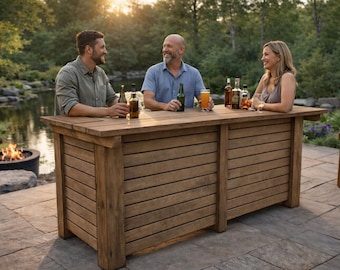 DIY Outdoor Bar Plans - Wooden Barn Plans - PDF Download