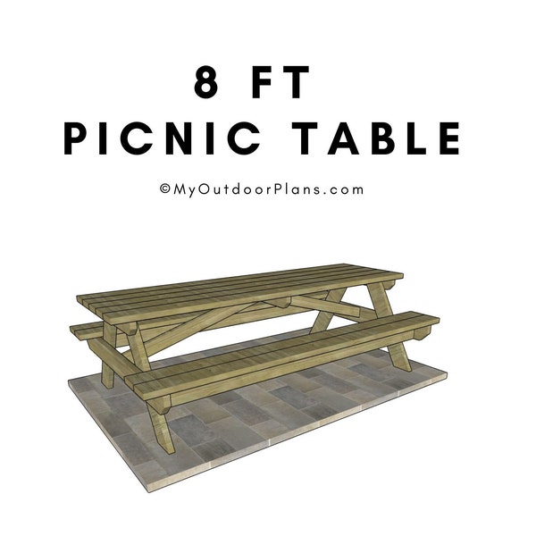 8 ft Picnic Table Plans