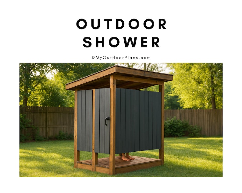 DIY Outdoor Shower Plans - PDF Download - Etsy
